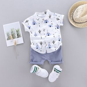 Toddler 2020 Summer Baby Boys Clothes Set Infant Baby Boys Clothes Set Cartoon T-shirt Tops+shorts Summer Outfits Ropa Nina