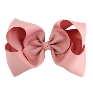 DHL free Baby 8 Inch Large Grosgrain Ribbon Bow Hairpin Clips Girls Large Bowknot Barrette Kids Hair Boutique Bows Children Hair Accessories