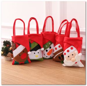 Christmas eve candy storage bag Xmas kids letter Santa Claus elk Handbag merry christmas gift Room decorations Handbag C5844