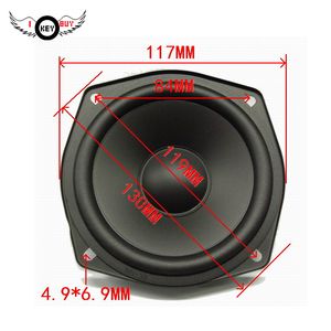 I Key Buy High-Quality 4.5 Inch Waterproof 8 ohm Bass Speaker 117MM RMS 30W Car Midrange Speakers