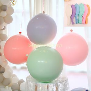 10pcs Macaron Candy Colored 24" Pastel Latex Balloons Party Decoration Festival Wedding Event Wedding Room