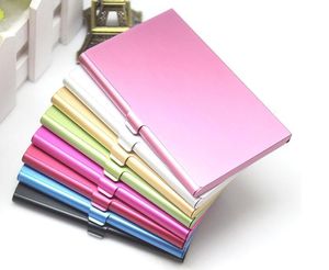 DHL100pcs Heavy-Duty Business Card Holder Protector Stainless Steel Business Card Wallet