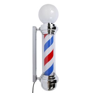venda por atacado 32 Inch Rotating Barber poste de luz Hair Salon Luz LED Wall lâmpada Lamp Barbearia luzes do logotipo