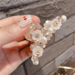 Kvinnor Hårkloker Enkel Söt Shell Flower Hair Clips för Tjej Mode Tillbehör Partihandel