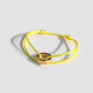 Grossist- designersmycken kvinnor armband guld Singel kärleksring hand röd svart rep kärleksarmband för kvinnor män charm armband Pulseras