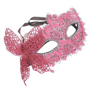 Maschera di pizzo da donna sexy Maschere veneziane Masquerade Ball Party Carnival Face Cerimonia di laurea Party Half Mask