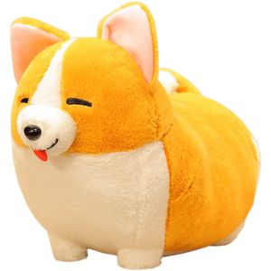 Söt corgi fylld docka stort djur shiba inu hund plysch leksak docka för barn flicka födelsedagspresent deco 60x45cm dy50633