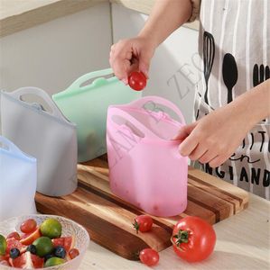 FDA Reusable Silicone Food Preservation Bag Airtight Seal Food Fresh Storage Container Versatile Cooking Bag Silicone Food Fresh Bag