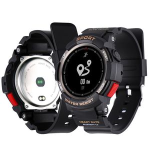F6 Smart Watch IP68 Vattentät Bluetooth Dynamic Heart Rate Monitor Smart armbandsur för Android iOS iPhone smart armband
