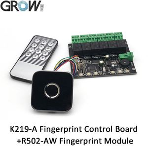 GROW K219-A+R502-AW Programmierbare Zeitrelais-Fingerabdruck-Infrarot-Fernbedienungsplatine