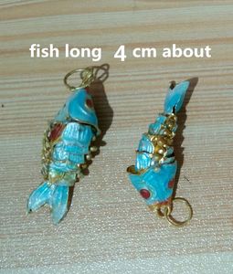 fedele alla vita ondeggiamento Smalto Simpatico pesce Koi Charms per creazione di gioielli Ciondolo Cloisonne Bracciale fai da te Collana Orecchini Ciondoli pesci rossi