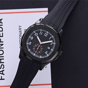 Top Selling Swiss Merk Mens Horloges Quartz Beweging Kleine wijzerplaat Werk Nautilus Designer Waterdichte Watch Rubber Band Reloj de Lujo Clock