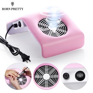 40/30W Nail Dust Collector with Fan Pink White Electric Drill Machine Cleaning Art Tools