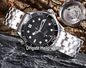 TWF New Dive 300m 210.30.42.20.01.001 Miyota 8800 Automatik-Herrenuhr, schwarze Keramik-Lünette, schwarzes Textur-Zifferblatt, SS-Stahlarmband, Hello_Watch