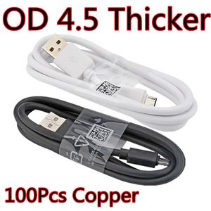 2a Snabbladdning tjockare typ C Micro USB-kabel 1M 3ft USB-C-kablar för Samsung Galaxy S8 S10 Obs 10 HTC LG Android-telefon