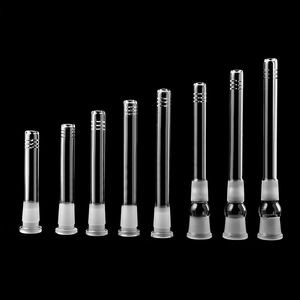 Vidro Downstem Difusor 14 milímetros a 14mm, 18mm a 18 milímetros, 14 milímetros a 18 milímetros Masculino Feminino Joint Baixo vidro da haste para o vidro Bongos plataformas petrolíferas