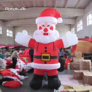 Customized Entrance Decorative Friendly Inflatable Santa Claus 3m Height Blow Up Father Christmas Model For Holiday Decoration