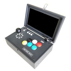 Pandora Box 3D Nostalgisk värd kan lagra 2200 spel 100 * 3D 10 tum LCD-videospel Box Portable Arcade med nolldröjning Joystick-knapp