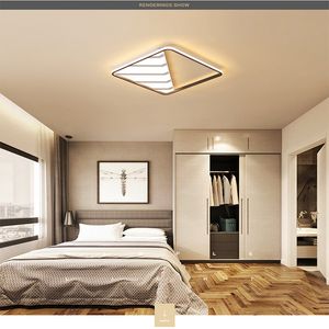 LED ceiling lamp Acrylic creative minimalist postmodern Nordic led ceiling lamp Bedroom living room study den RC Dimmable pendant lights
