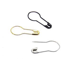 2 cm oro argenteo nero Commodity rame safty pin pin etichetta tag segno titolare Spille di sicurezza in metallo Spilla fibbia antiruggine