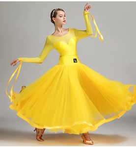 Sukienka konkurencji balowej Standardowe sukienki balowe Waltz Taniec Kostiumy Fixtort Dance Dress Standard Green Dance Nosić kobiety