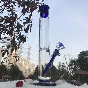 Glass Bongs inch tall smoking hookah water pipes straight tube bong pyrex oil pipe ice catcher Recycler Dab Oil Rigs with Downstem Bowl