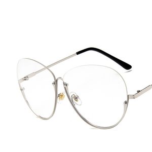 Atacado-vintage homens mulheres redonda óculos moldura meio borda óculos lente spickawear preto, ouro, prata