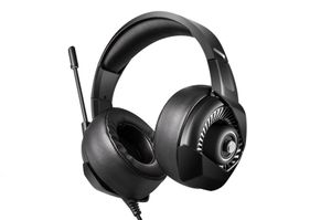 Nikuma K6 Stereo Gaming Headset för PS4, PC, Xbox One Controller, Buller Avbryta över öronhörlurar med MIC, LED Light, Bass 24pcs / Lot