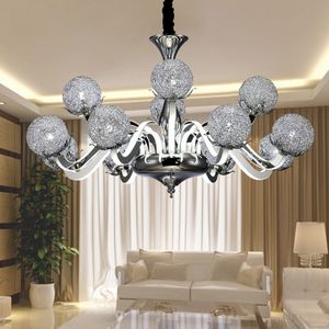 Europejski Żyrandol LED salon po nowoczesnym oświetleniu żyrandolu minimalistyczna jadalnia sypialnia akrylowy żyrandol