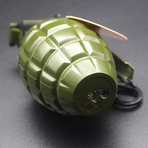 New Arrival Creative Military Lighters Hand Frag Metal Torch Gas Inflatable Windproof Lighters Big Size Outside Tools Drop Shippin282p