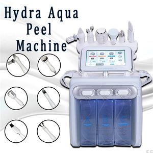 6in1 H2-O2 Hydra Dermabrasion Aqua Peel RF Biolyftande ansiktshydro Vatten Mikrodermabrasion Ansiktsmaskin Kall Hammer syre spray