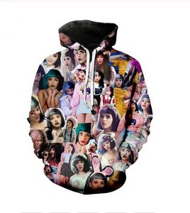 Melanie Martinez Sweatshirts Hooded Jackor Män Kvinnor Hoodies 3D Brand Male Långärmad Tracksuit Casual Pullovers Plus Size R0321