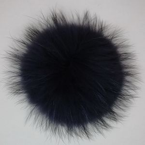 Fashion Style Selling Accessories Genuine Lovely Yellow 15cm Raccoon Fur PomPom Ball for knit beanie hat
