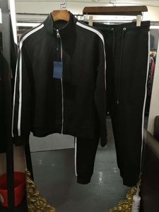 top quality men cotton tracksuit slongsleeve casual sportsuit asian size m-3xl black color