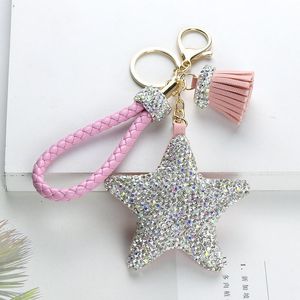 2020 Fancy Fantasy Hot New Star Tassel Design Portachiavi Portachiavi Ciondolo in cristallo Portachiavi Regalo per donna Portachiavi Accessori per borse