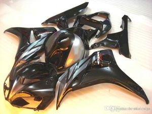 100 % passende Verkleidungen für Honda CBR1000RR 2006 2007 schwarz silber Spritzguss-Verkleidungsset CBR 1000 RR 06 07 ER96