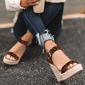 Hot Sale-Wenyujh Summer Ultra High Wedges Heel Fashion Open Toe Platform Elevator Women Sandals Shoes Plus Size Pumps 2019 Y190704