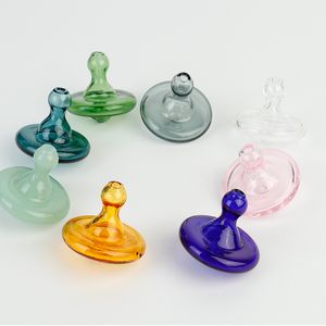 Semi-transparent Glass UFO Carb Cap Dome for Quartz Banger Nails Glass Water Pipes Dab Oil Rigs Bong Smoking Accessory