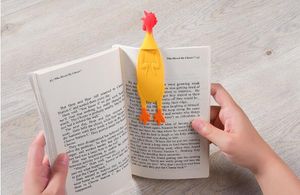 Skrika kyckling Bokmärke Creative Silicone Bookmark Scream Chicken Bookmark
