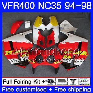 Kit für HONDA RVF400R VFR400 NC35 V4 rot weiß heiß VFR400R 94 95 96 97 98 270HM.21 RVF VFR 400 R VFR 400R 1994 1995 1996 1997 1998 Verkleidung