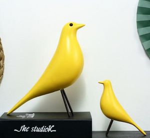 Nordic ins simulação bird ornamentos de decoração para casa falso pássaro sala de TV gabinete Eames pássaro criativo decoração