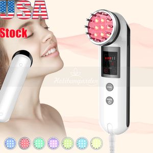 Portable Facial Daily Skin Care Device 7 Color LED Photon Light Therapy All Type of Skin Soft Pink