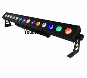 4 Parça Satır Dizi Duvar Yıkayıcı IP65 Su Geçirmez LED Şerit Bar 14 * 10 W Açık 10 W RGBW 4 1 LED Duvar Yıkama Işık Bar