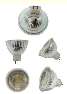 6W Gu5.3 MR16 COB Led Spot Light 12V LED Spotlights Led Bulb Lamps Pure White Warm White 6500K
