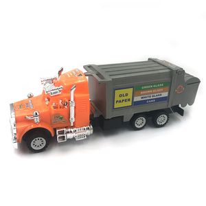 Wholesale truck carrier resale online - Inertia Plastic Car Barreled Garbage Carrier Truck Waste Material Transporter Vehicle Model Hobby Toys For Kids Christmas Gift