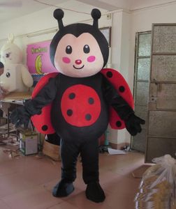 2018 Hot Sale Big Plush Ladybug Mascot Kostym för vuxen att bära