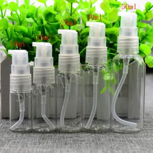 (50 pcs) 10 ml/15 ml/20 ml/30 ml/50 ml vuoto trasparente emulsione pompa bottiglia Sapone Shampoo Lozione Plastica Pressato pompa bottiglia