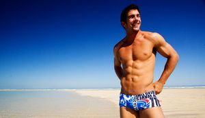 Gay badkläder män simning stammar herrar bada korta baddräkt zwembroek jongen Bermudas mens simma trosor 210277l