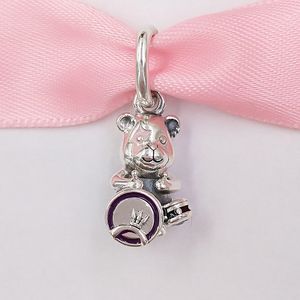 Andy Jewel 925 Sterling Silver Beads Theodore Bear Punk Band Dangle Charms Passar European Pandora Style Smycken Armband Halsband 798