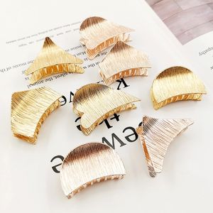 2019 Ny ankomst populära europeiska USA Hot Selling Simple Claw Hair Clips Gold and Rose Gold Color